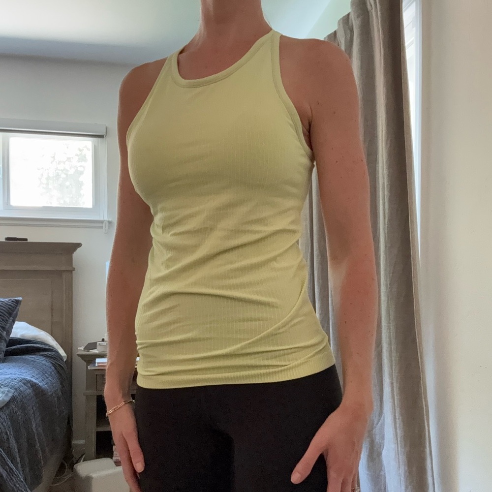 Zella Women's Light Neon Yellow Tank Top